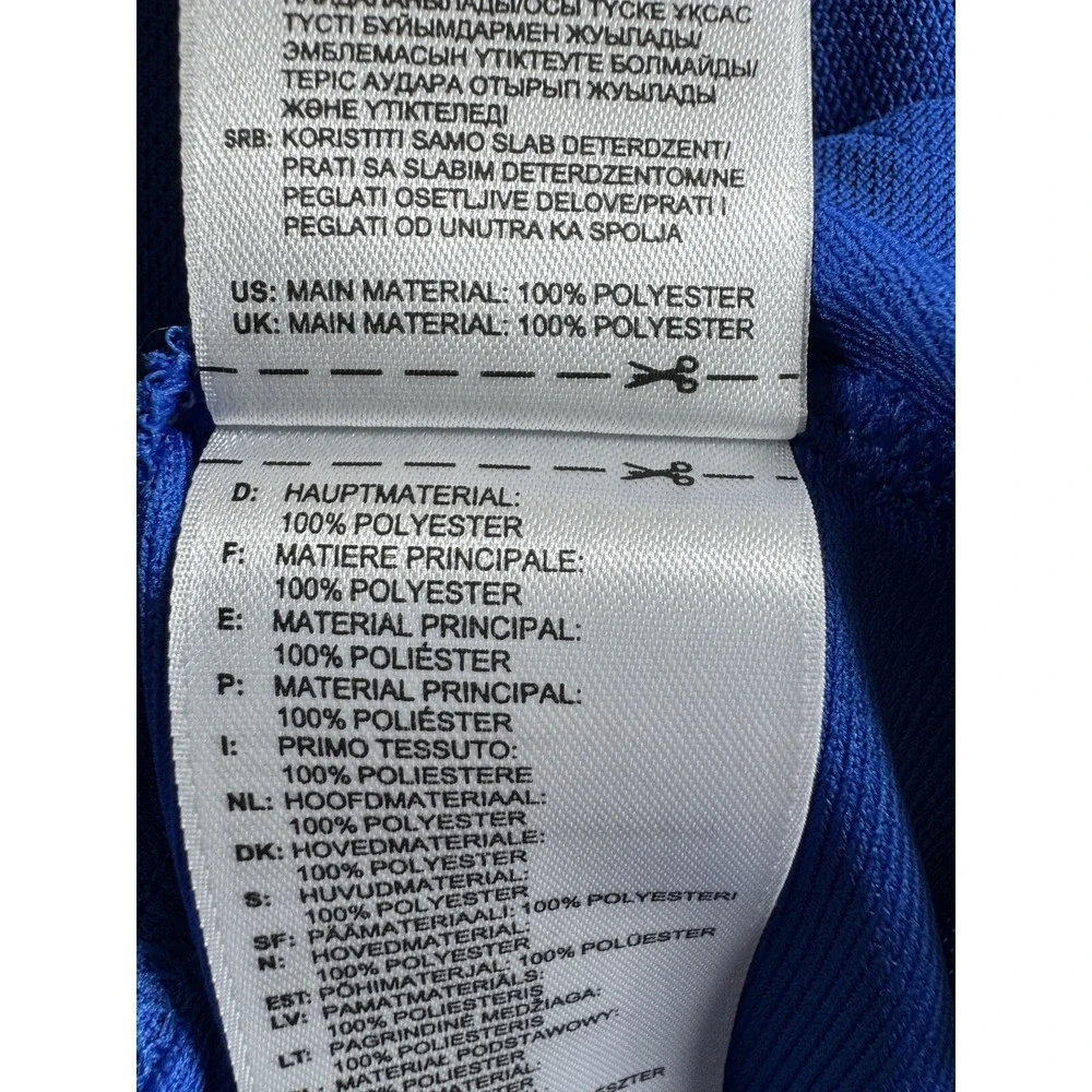 NEW ADIDAS MLS San Jose Quakes Coaches Polo Shirt Mens Large Climalite Blue